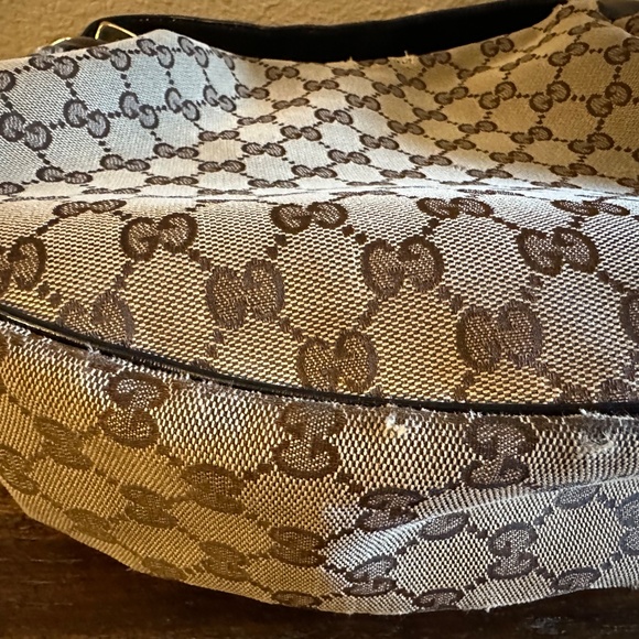 Authentic Gucci Canvas Hobo Shoulder bag with certificate - Picture 11 of 17